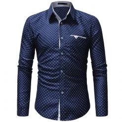 Hisir Store Saint Morris Polka-Dot Long-Sleeve Shirt