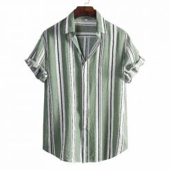 HT Online Store Men's Apparels Sky Madrid Chania Striped Shirt