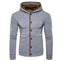 Shop911555224 Store Men's Apparels Sky Madrid Slim Hooded Jacket