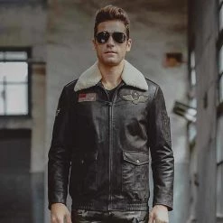 FLAVOR LEATHER JACKETS Gunner Leather Flight Jacket 7 FLAVOR LEATHER JACKETS Gunner Leather Flight Jacket