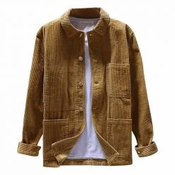 Challengers Store Men's Apparels North Royal Casual Corduroy Long-Sleeve Shirt