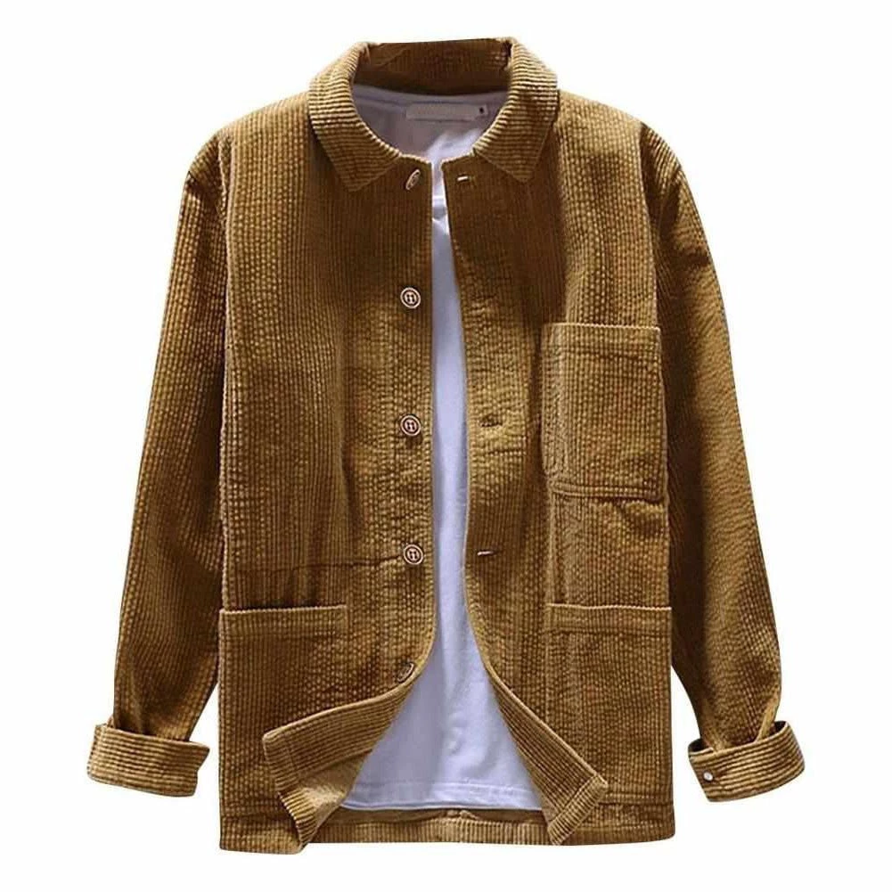 Challengers Store Men's Apparels North Royal Casual Corduroy Long-Sleeve Shirt 3 Challengers Store Men's Apparels North Royal Casual Corduroy Long-Sleeve Shirt