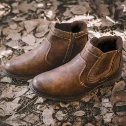 Merkmak Official Store Sky Madrid Chelsea Leather Boots 10 Merkmak Official Store Sky Madrid Chelsea Leather Boots