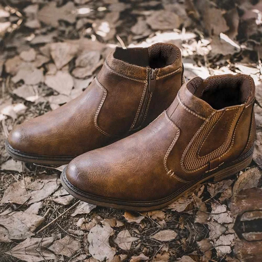 Merkmak Official Store Sky Madrid Chelsea Leather Boots 6 Merkmak Official Store Sky Madrid Chelsea Leather Boots
