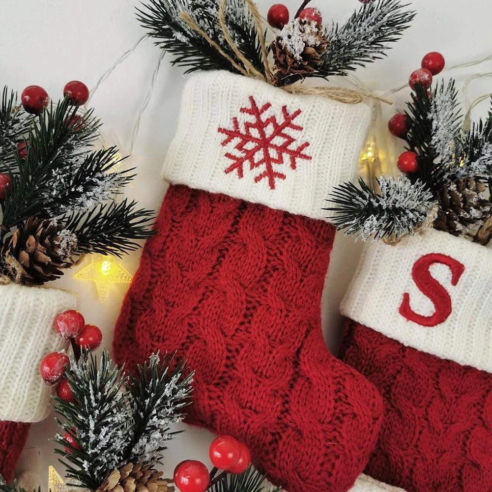 Mianzi Store North Royal Knitted Festive Stockings Home 4 Mianzi Store North Royal Knitted Festive Stockings Home