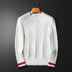 Minglu Official Store Men's Apparels North Royal Knitted Striped Sweater