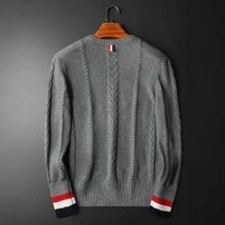 Minglu Official Store Men's Apparels North Royal Knitted Striped Sweater