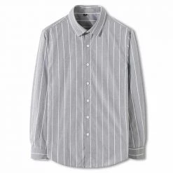 JEWUTO Speciality Store Men's Apparels North Royal Long Sleeve Casual Button-Up Shirt