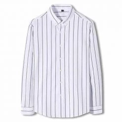 JEWUTO Speciality Store Men's Apparels North Royal Long Sleeve Casual Button-Up Shirt