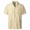 PARKLEES Official Store Sky Madrid Guayabera Shirt