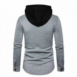 Teyi Apparel Store Men's Apparels Sky Madrid Casual Hooded Shirt