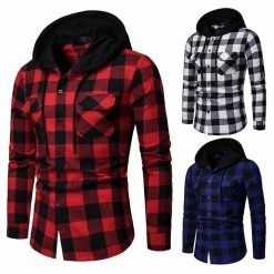 LH-Top Fashion Men's Apparels Mauricio Hooded Shirt 11 LH-Top Fashion Men's Apparels Mauricio Hooded Shirt