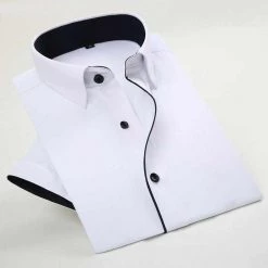 MACROSEA Men's Clothes Store Saint Morris Short Sleeve Button-Up Shirt