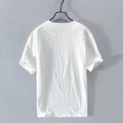 MOGELAISI Official Store North Royal Linen Cabana Shirt Men's Apparels 11 MOGELAISI Official Store North Royal Linen Cabana Shirt Men's Apparels