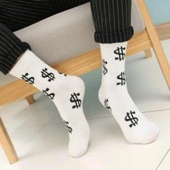 Dropshipping Done Store Men's Apparels Saint Morris Dollar Sign Crew Socks
