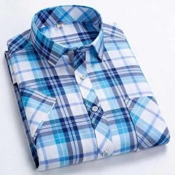 YaoMan E-Commerce Co.,Ltd. Store Saint Morris Plaid Camp Shirt