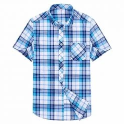 YaoMan E-Commerce Co.,Ltd. Store Saint Morris Plaid Camp Shirt