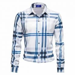 Very R Store Saint Morris Executive Plaid Button-Up Shirt Men's Apparels