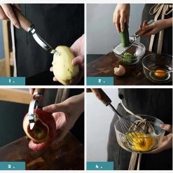 TAI LIFE Store Stainless Steel Peelers & Grater Set