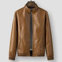 We Men's Store Men's Apparels North Royal Brunswick Leather Jacket