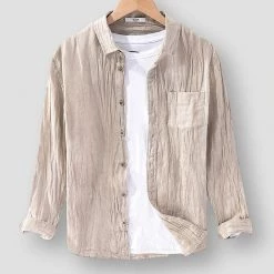 Pinecypress Official Store North Royal Makawao Linen Shirt Men's Apparels