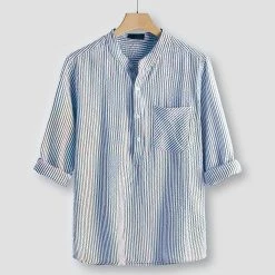 Boutique Garment Store Men's Apparels North Royal Monterey Linen Shirt