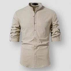 XIPENG Mens Wardrobe Store Men's Apparels North Royal Preston Linen Shirt