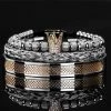 ATTYIRENA Official Store North Royal Stainless Steel Braided Bracelet