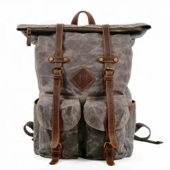 Kinstta HongKong Co.,Limited Men's Apparels Canvas Hiking Backpack