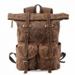 Kinstta HongKong Co.,Limited Men's Apparels Canvas Hiking Backpack