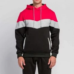 ASALI Men's Store Zander Striped Hoodie Men's Apparels