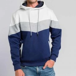 ASALI Men's Store Zander Striped Hoodie Men's Apparels