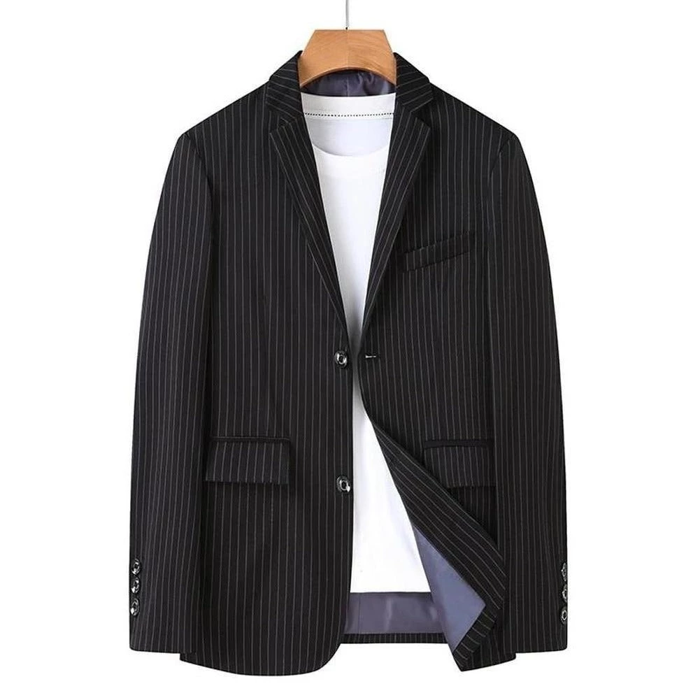 Brother Jans Official Store North Royal Striped Single-Breasted Blazer 3 Brother Jans Official Store North Royal Striped Single-Breasted Blazer