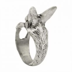 QIAMNI Official Store Women's Apparels Saint Morris Adjustable Rabbit Ring