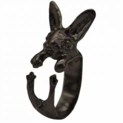 QIAMNI Official Store Women's Apparels Saint Morris Adjustable Rabbit Ring
