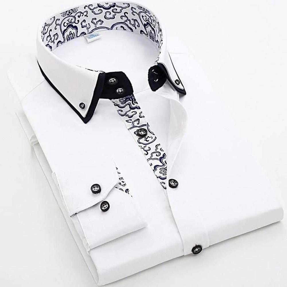 Shop412624 Store Sky Madrid Baroque Button-Down Shirt 4 Shop412624 Store Sky Madrid Baroque Button-Down Shirt
