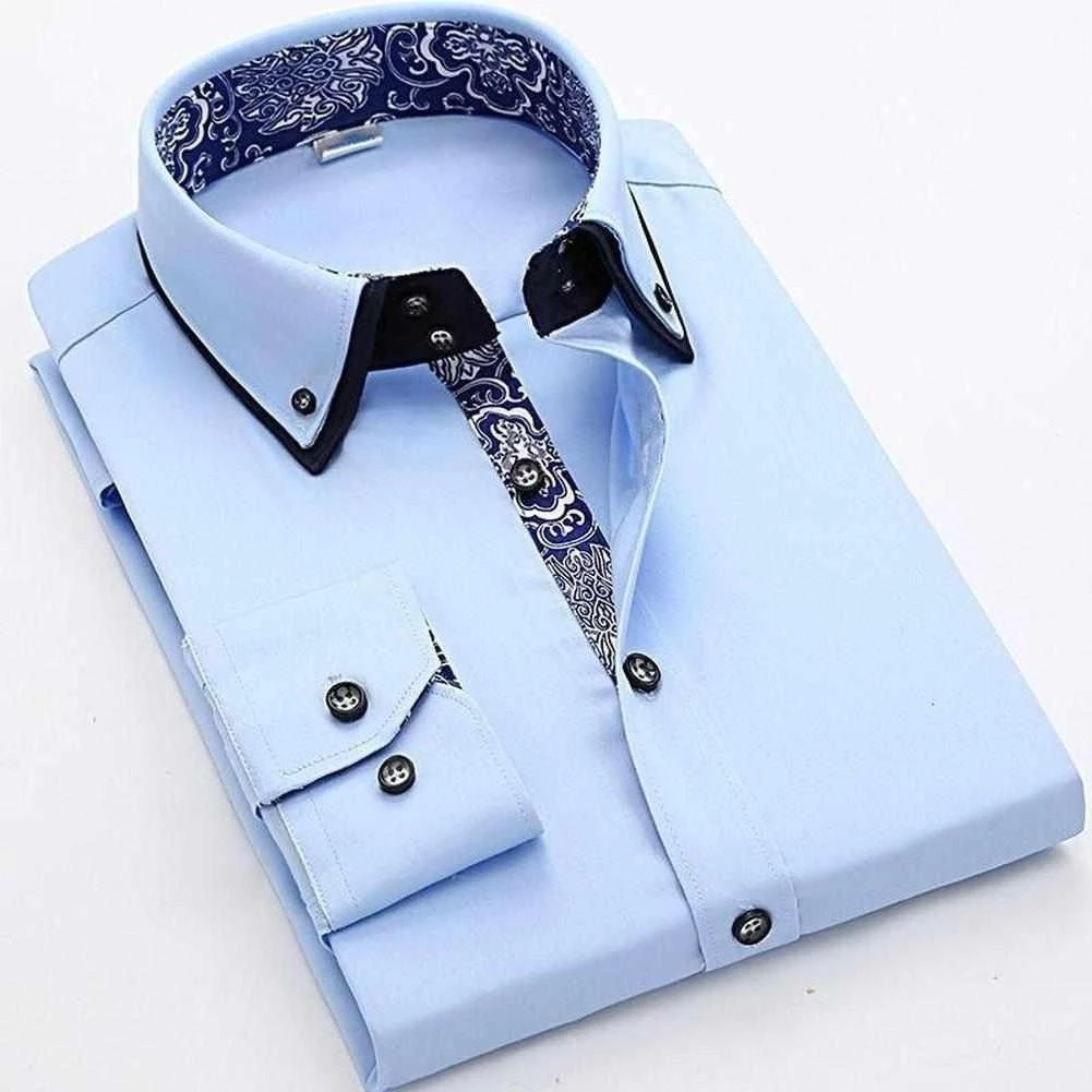 Shop412624 Store Sky Madrid Baroque Button-Down Shirt 3 Shop412624 Store Sky Madrid Baroque Button-Down Shirt