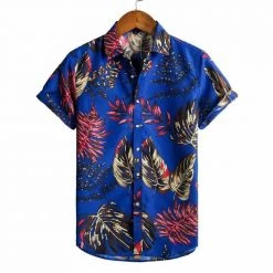 PARKLEES Official Store Sky Madrid Panama Camp Shirt Men's Apparels