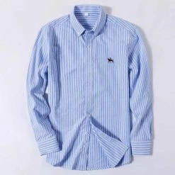 Sinwoyan Online Store Men's Apparels Sky Madrid Formal Striped Button-Down Shirt