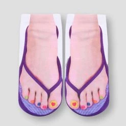 Butt'erflies Store Saint Morris Low-Cut Flip-Flop Socks