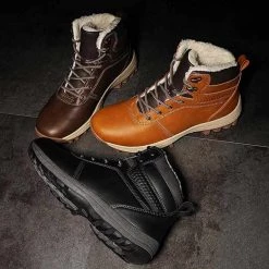 SURGUT Official Store Walton Leather Boots Men's Apparels