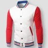 XIPENG Mens Wardrobe Store Saint Morris Slim Baseball Jacket Men's Apparels