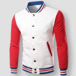 XIPENG Mens Wardrobe Store Saint Morris Slim Baseball Jacket Men's Apparels