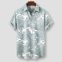 Jkone Store Saint Morris Waves Graphic Shirt Men's Apparels