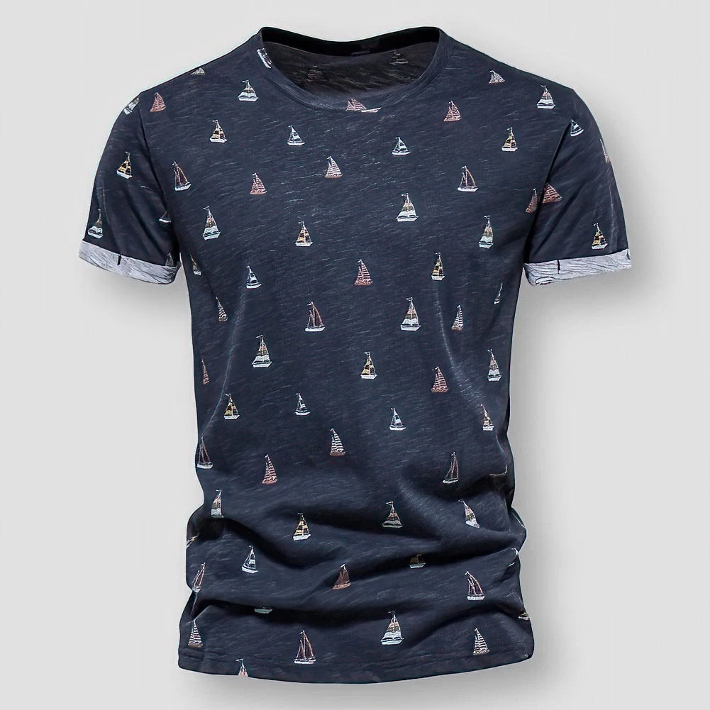 AIOPESON Official Store Sky Madrid Boat Graphic Shirt 3 AIOPESON Official Store Sky Madrid Boat Graphic Shirt