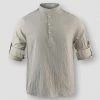 King Billion Official Store Sky Madrid Charleroi Linen Shirt Men's Apparels