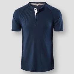 Mr Handsome Store Sky Madrid Galway Henley Shirt