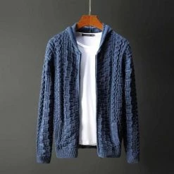 Goddess League 3 Store Men's Apparels Saint Morris Knitted Zip-Up Cardigan