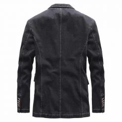 BeckyWalk Store Men's Apparels North Royal Slim Denim Blazer