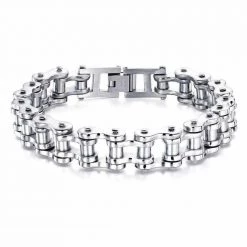 Angels Bead Store Men's Apparels Sky Madrid Stainless Steel Biker Chain Bracelet